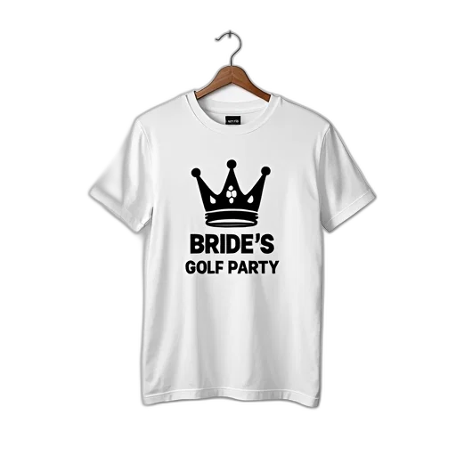 white, t-shirt, black, graphic, design, featuring, crown, text transparent PNG cut-out