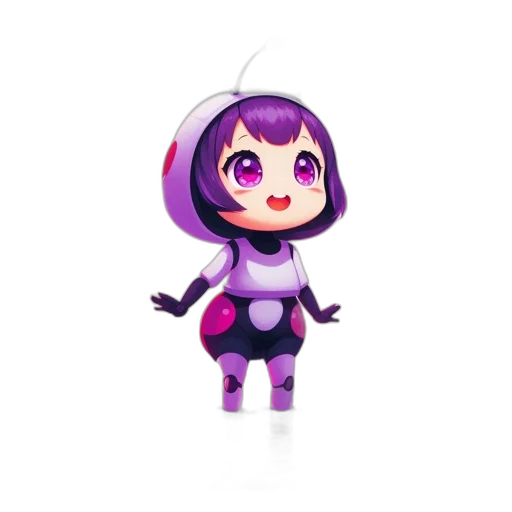 robot, creature, staff, 3d render, concept art, pixel art, fantasy art, outer space transparent PNG cut-out