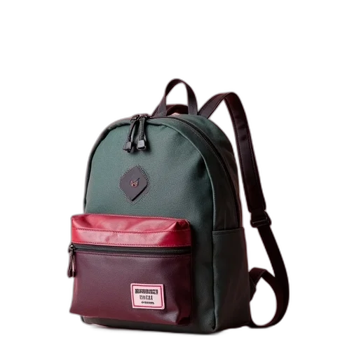 green, back, school, backpack, tommys transparent PNG cut-out