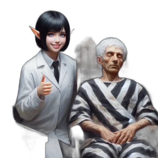 staff, face, concept art, fantasy art, pixel art, photorealistic, outer space, monochrome transparent PNG cut-out