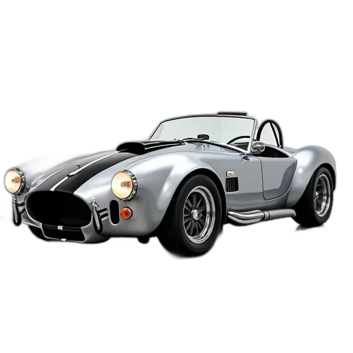 car, 3d render, photorealistic, concept art, cartoon, silver, convertible, sports transparent PNG cut-out