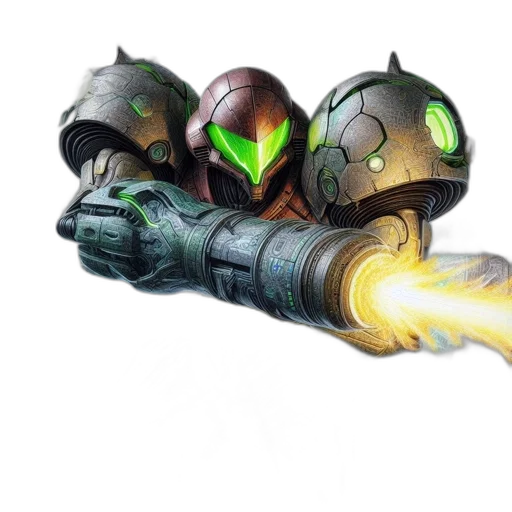 weapon, robot, mask, staff, concept art, 3d render, fantasy art, pixel art transparent PNG cut-out