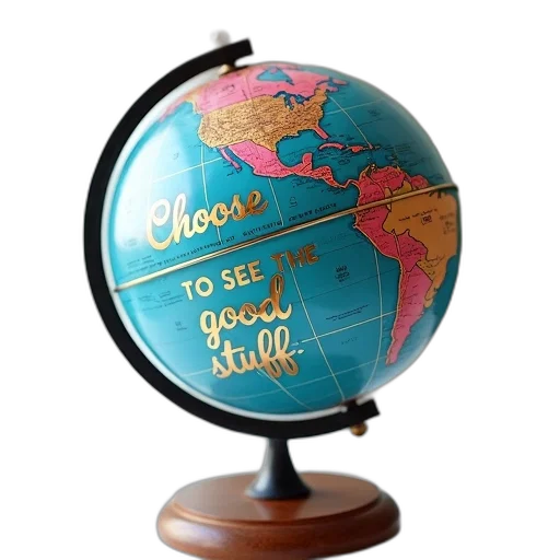 jewelry, staff, 3d render, earth tones, decorative, globe, blue, pink transparent PNG cut-out