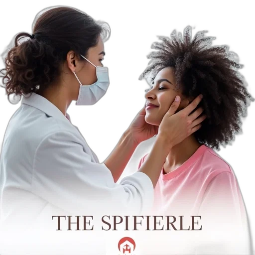 mask, woman, curly, hair, wearing, surgical, white, coat transparent PNG cut-out