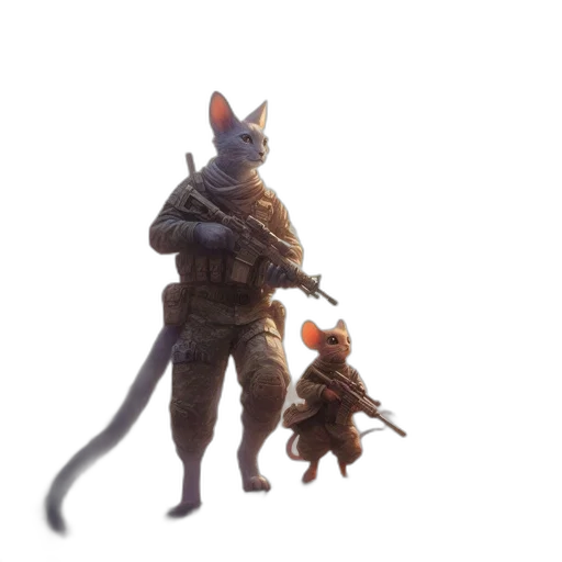 staff, weapon, animal, creature, concept art, fantasy art, pixel art, 3d render transparent PNG cut-out