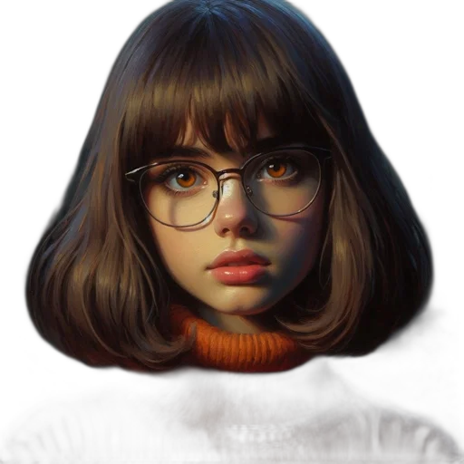 face, mask, hair, jacket, photorealistic, oil painting, fantasy art, concept art transparent PNG cut-out