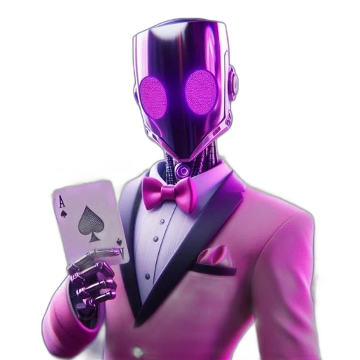 robot, mask, jacket, face, concept art, pixel art, 3d render, vaporwave transparent PNG cut-out