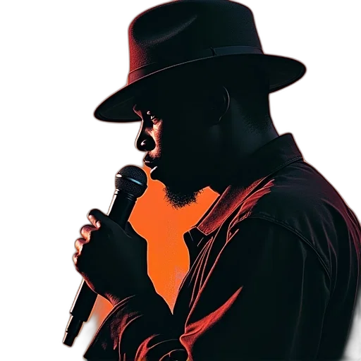 hat, jacket, rap, rapping transparent PNG cut-out