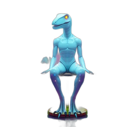 creature, robot, animal, dragon, concept art, 3d render, vaporwave, fantasy art transparent PNG cut-out