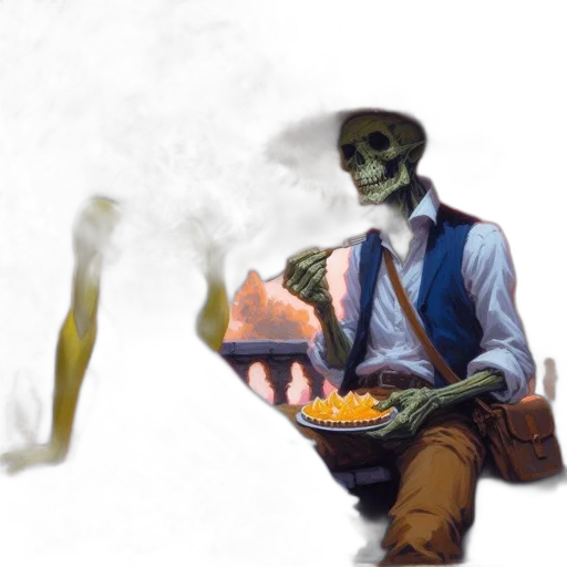 food, staff, mask, robot, concept art, fantasy art, photorealistic, pixel art transparent PNG cut-out