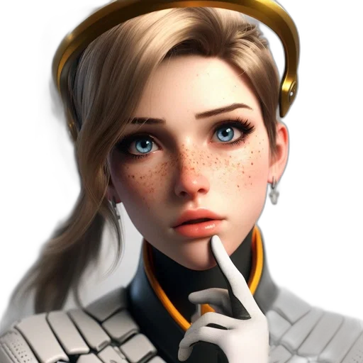 staff, face, robot, weapon, concept art, photorealistic, fantasy art, anime transparent PNG cut-out