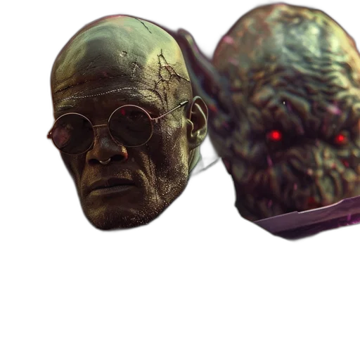 mask, face, creature, concept art, 3d render, cyberpunk, photorealistic, man transparent PNG cut-out