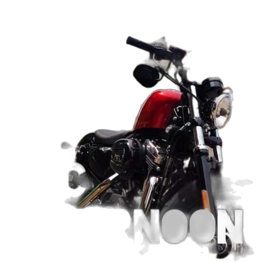 weapon, 3d render, photorealistic, concept art, red, motorcycle, parked, street transparent PNG cut-out