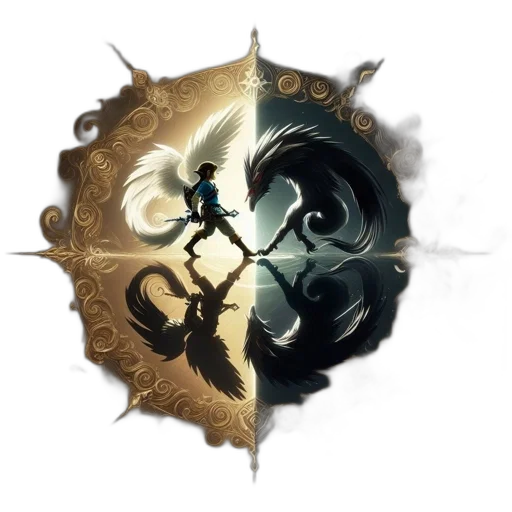 sword, weapon, dragon, staff, fantasy art, concept art, pixel art, 3d render transparent PNG cut-out
