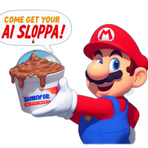 food, robot, 3d render, pixel art, concept art, photorealistic, mario, iconic transparent PNG cut-out