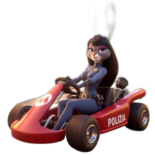 car, robot, animal, hair, concept art, 3d render, cartoon, fantasy art transparent PNG cut-out