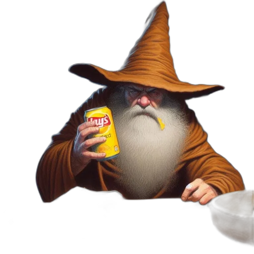 food, creature, hat, mask, concept art, fantasy art, photorealistic, wizard transparent PNG cut-out