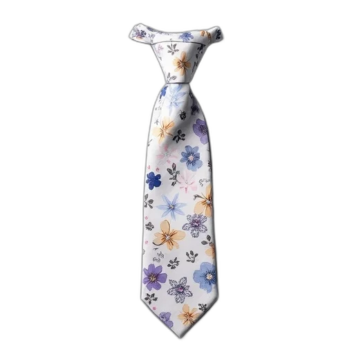 staff, jewelry, dress, white, tie, floral, pattern, laid transparent PNG cut-out