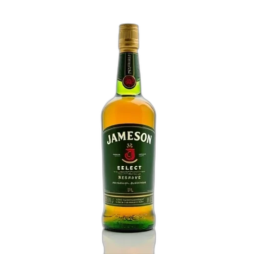 bottle, weapon, 3d render, photorealistic, green, jameson, select, reserve transparent PNG cut-out