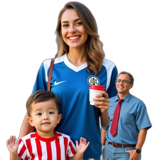 staff, collage, various, images, including, woman, blue, white transparent PNG cut-out