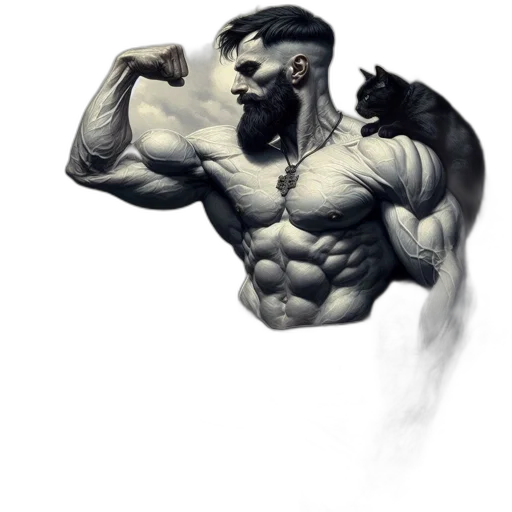 animal, creature, dragon, concept art, fantasy art, photorealistic, comic book art, muscular transparent PNG cut-out