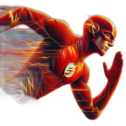 comic book art, concept art, 3d render, photorealistic, fire, figure, striking, red transparent PNG cut-out
