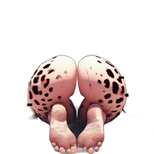 shoes, animal, creature, mask, 3d render, concept art, photorealistic, watercolor transparent PNG cut-out