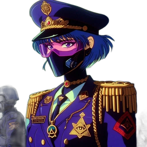 staff, face, weapon, mask, anime, vaporwave, concept art, pixel art transparent PNG cut-out