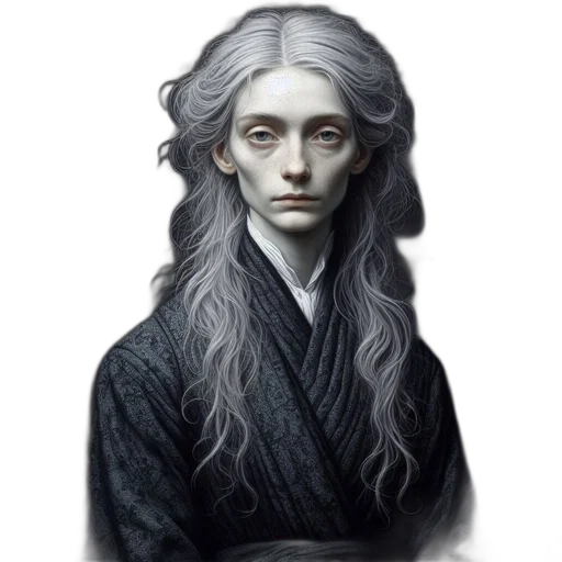 face, hair, dragon, staff, fantasy art, concept art, photorealistic, pixel art transparent PNG cut-out