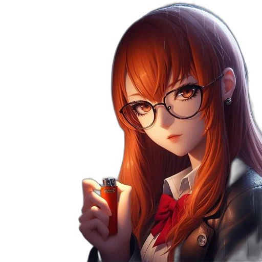 jacket, face, staff, weapon, anime, pixel art, photorealistic, fantasy art transparent PNG cut-out