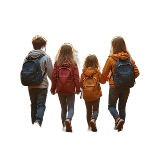 jacket, 3d render, photorealistic, concept art, oil painting, students, display, their transparent PNG cut-out