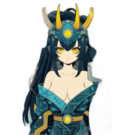 mask, crown, dress, dragon, fantasy art, anime, concept art, pixel art transparent PNG cut-out