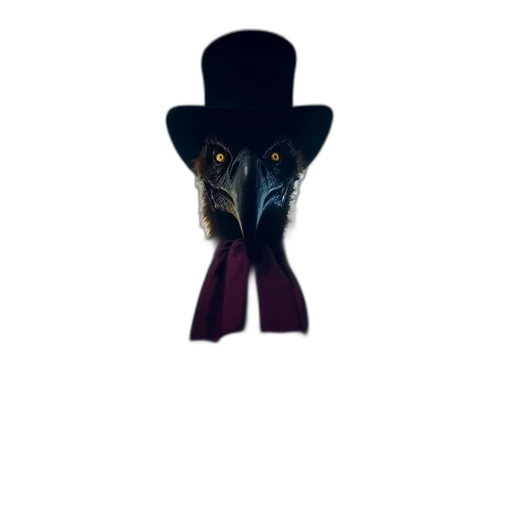 hat, mask, animal, crown, concept art, 3d render, pixel art, cartoon transparent PNG cut-out
