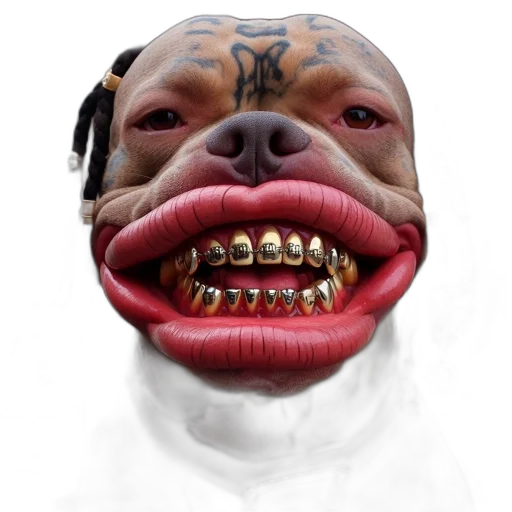 face, animal, mask, creature, photorealistic, 3d render, concept art, cartoon transparent PNG cut-out