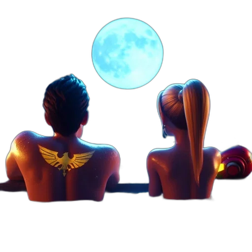 concept art, pixel art, fantasy art, comic book art, outer space, neon lights, night, fire transparent PNG cut-out