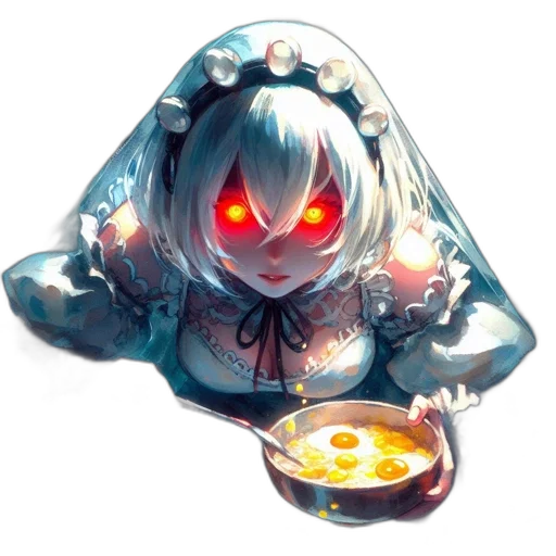 robot, food, mask, jewelry, concept art, pixel art, fantasy art, 3d render transparent PNG cut-out