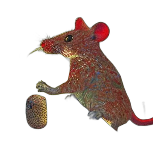animal, creature, food, hat, concept art, 3d render, photorealistic, watercolor transparent PNG cut-out