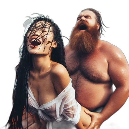 hair, creature, mask, face, photorealistic, concept art, fantasy art, cyberpunk transparent PNG cut-out