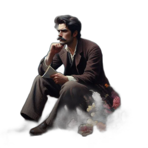 staff, jacket, animal, face, concept art, pixel art, fantasy art, photorealistic transparent PNG cut-out