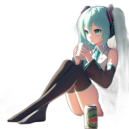 robot, bottle, dress, food, anime, pixel art, concept art, 3d render transparent PNG cut-out