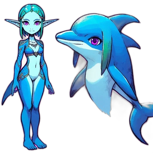 creature, concept art, fantasy art, pixel art, vaporwave, underwater, blue, pastel transparent PNG cut-out