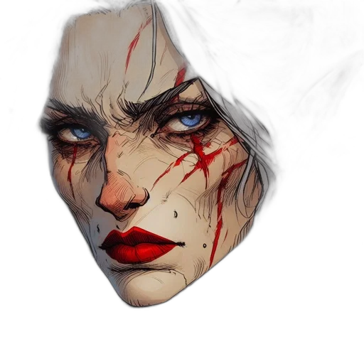 face, mask, fantasy art, concept art, comic book art, photorealistic, fire, red transparent PNG cut-out