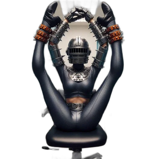 robot, jewelry, mask, crown, concept art, 3d render, cyberpunk, fantasy art transparent PNG cut-out