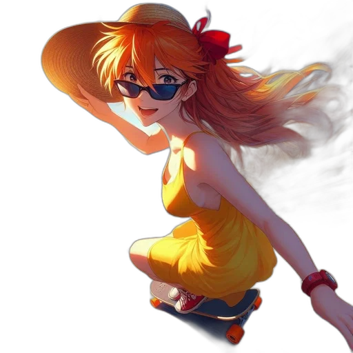 dress, staff, anime, concept art, cartoon, fantasy art, fire, fog transparent PNG cut-out