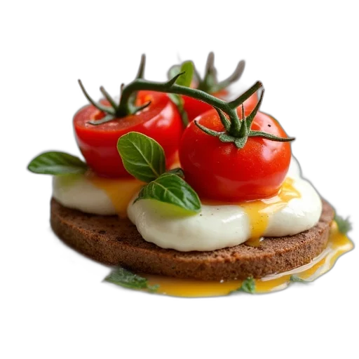 food, crown, photorealistic, 3d render transparent PNG cut-out