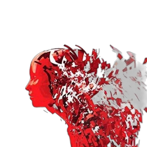 mask, robot, crown, face, concept art, 3d render, photorealistic, red transparent PNG cut-out