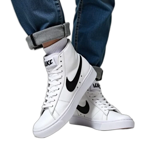 shoes, weapon, photorealistic, 3d render, concept art, person, standing, one transparent PNG cut-out