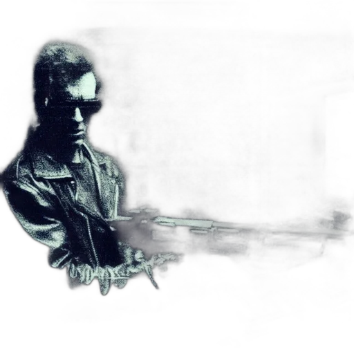 weapon, jacket, staff, face, photorealistic, concept art, comic book art, pencil sketch transparent PNG cut-out