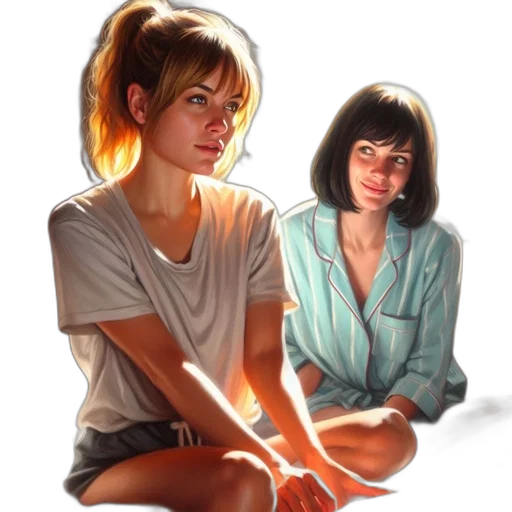 jewelry, face, jacket, oil painting, photorealistic, concept art, comic book art, neon lights transparent PNG cut-out