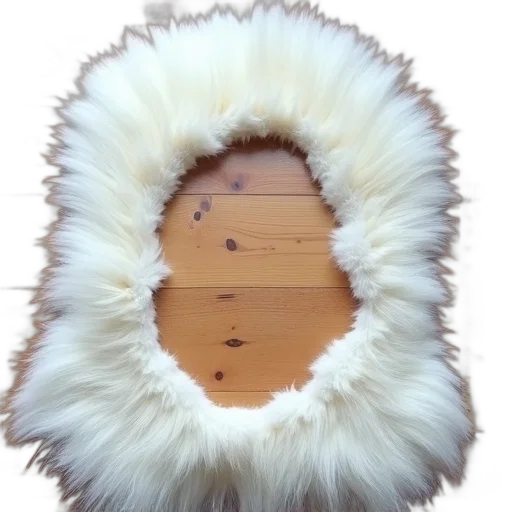 hat, crown, hair, jacket, white, furry, rug, large transparent PNG cut-out